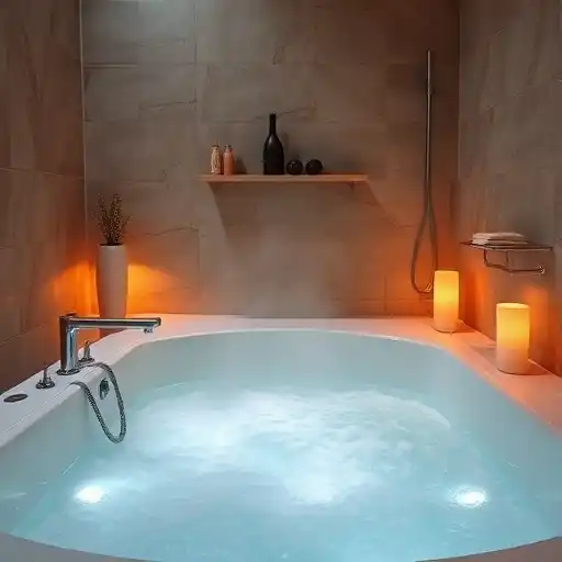 Image of a hot steam bath example.