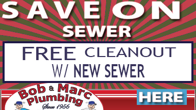 free cleanout with sewer